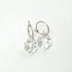 Minori Takagi Earrings - Leaf Hoop - Clear