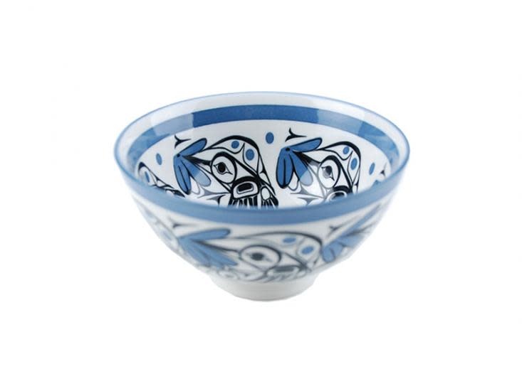 Bill Helin - Hummingbird Bowl Blue - Medium