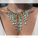 Susan Koch - CCBC Necklace - "Bad Ombre" 77 Sea Glass, Custom Hinges