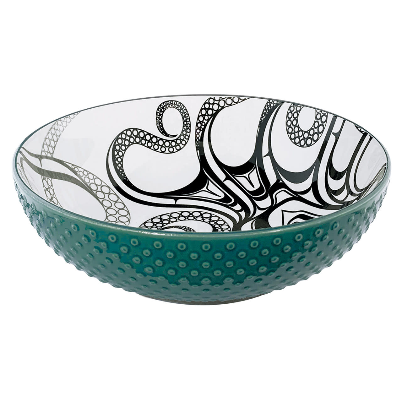 Porcelain Art Serving Bowl - Octopus