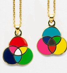Necklace - 2 Sided Pendant - RGB & CMYK