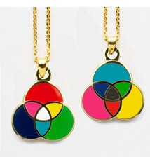 Necklace - 2 Sided Pendant - RGB & CMYK