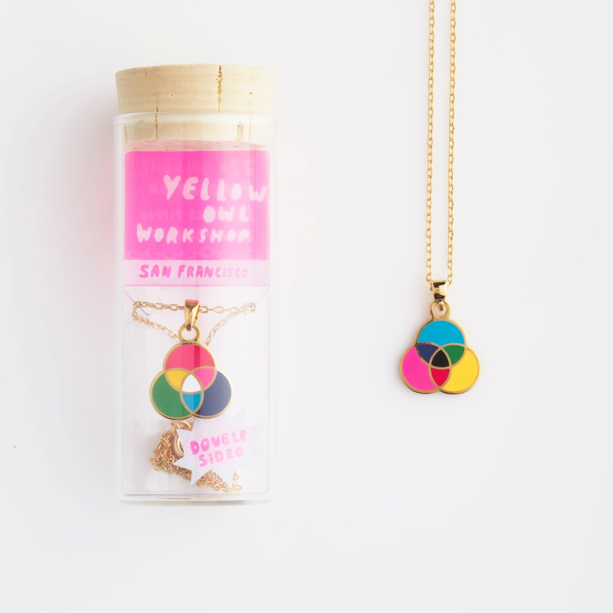 Necklace - 2 Sided Pendant - RGB & CMYK