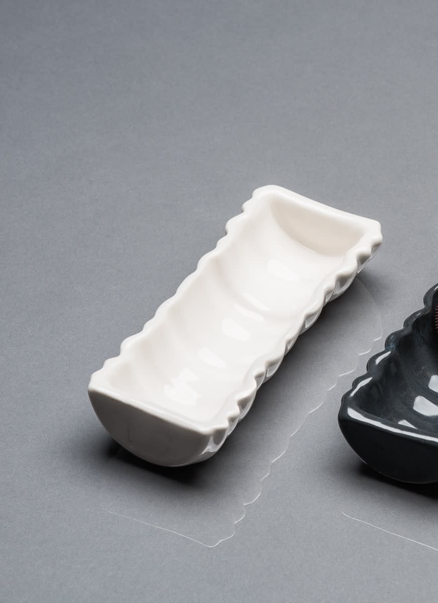 Hitomi Mckenzie - CCBC Cookie Holder  - Porcelain Ceramic - White