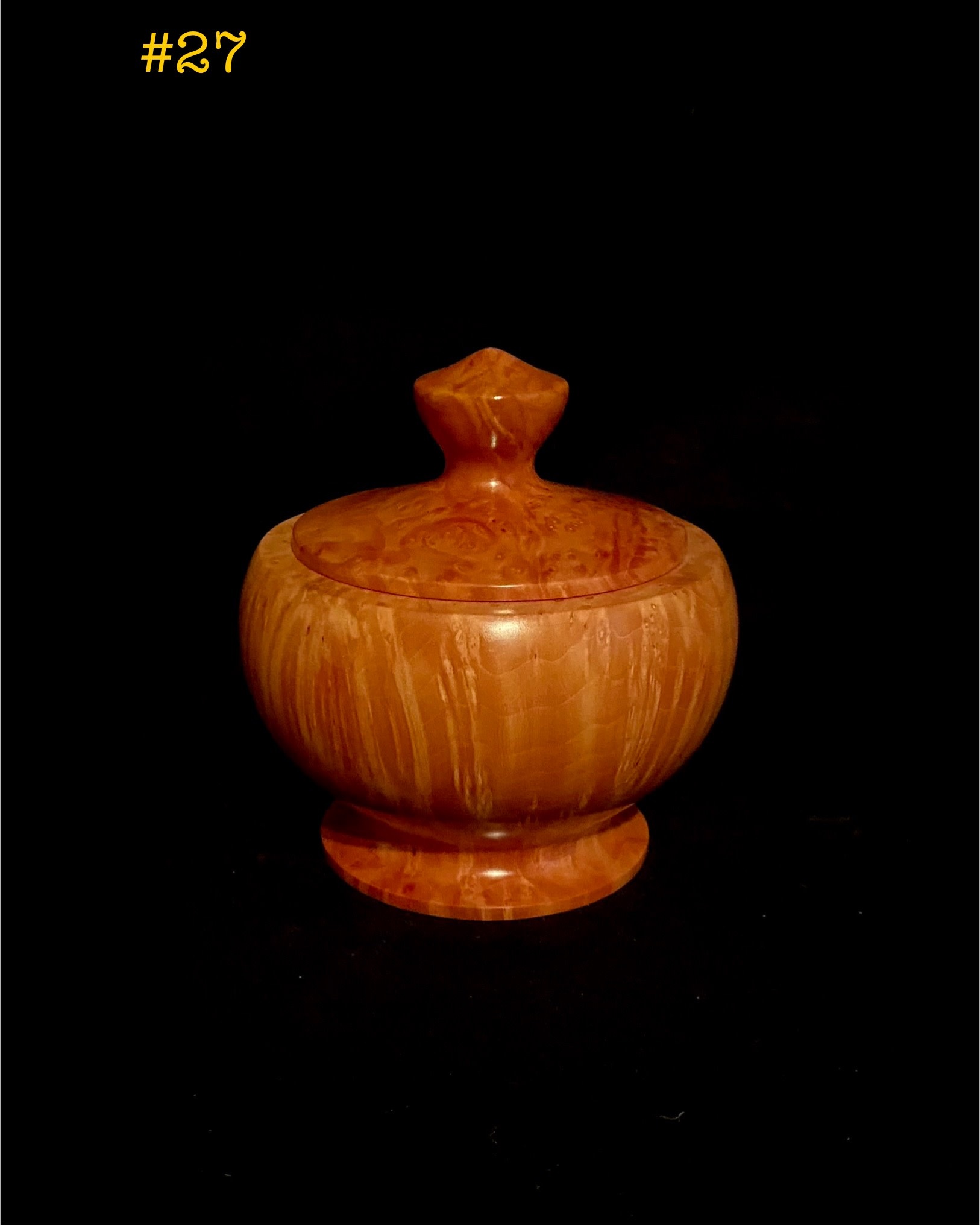 GDK Design - Glen Kappel Lidded Vessel - Arbutus Burl  - 4.5” x 4.5”
