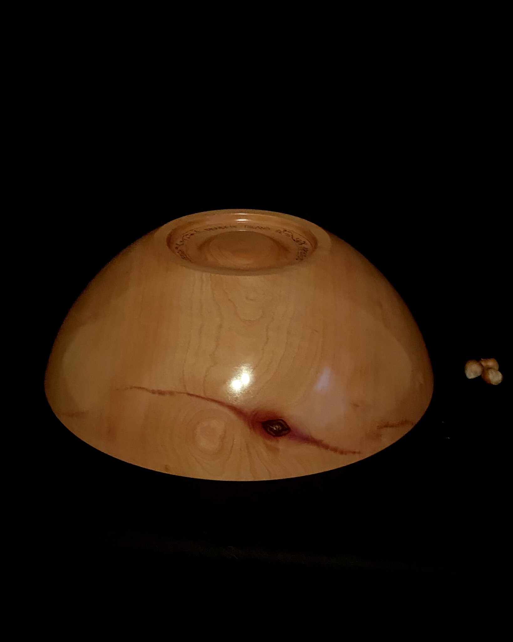 GDK Design - Glen Kappel Bowl - Arbutus with Jade Inlay 14” x 5”