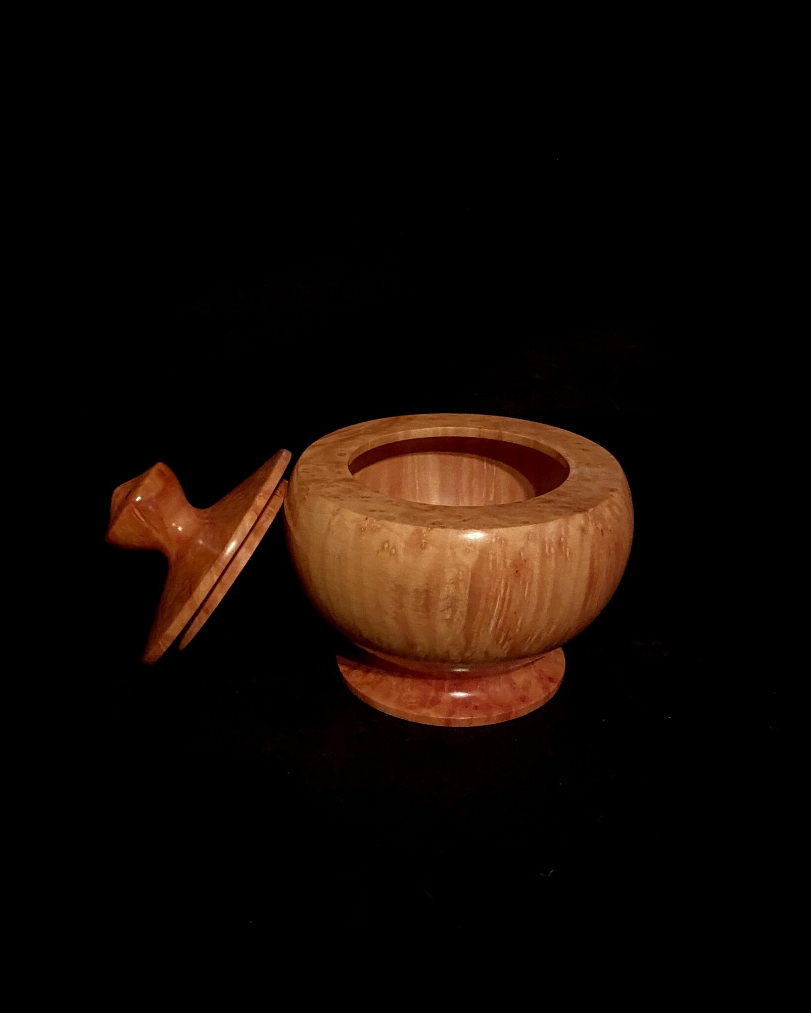 GDK Design - Glen Kappel Lidded Vessel - Arbutus Burl  - 4.5” x 4.5”