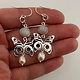 Morgan Asoyuf Earrings - Butterfly - Rainbow Moonstone & Pearls