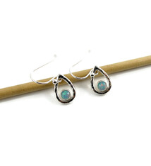 Mikel Grant Jewelry Earrings - Welo Opal Raindrop Sterling Silver