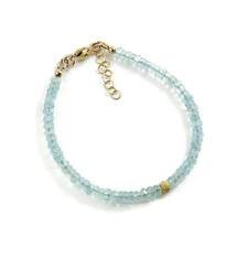 Mikel Grant Jewelry Bracelet - Aquamarine Bead 14K Gold Fill
