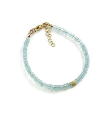 Mikel Grant Jewelry Bracelet - Aquamarine Bead 14K Gold Fill