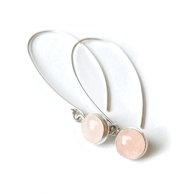 Paprika Design - CCBC Earrings -Rose Quartz - Drops 8mm