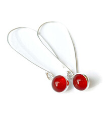 Paprika Design - CCBC Earrings - Carnelian Drops 8mm