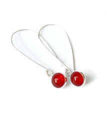 Paprika Design - CCBC Earrings - Carnelian Drops 8mm