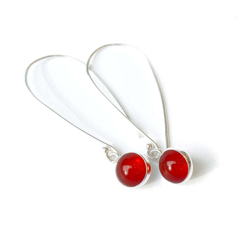 Paprika Design - CCBC Earrings - Carnelian Drops 8mm