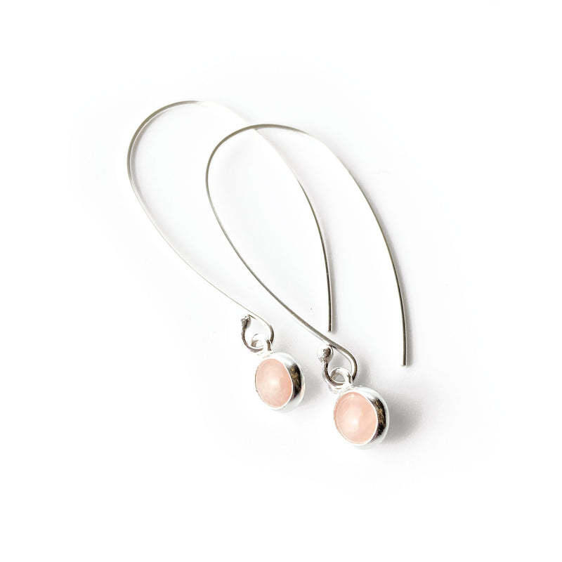 Paprika Design - CCBC Earrings - Drops - Rose Quartz 6mm