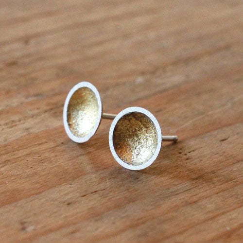 Paprika Design - CCBC Earrings - Gild Gold Leaf Studs 23k