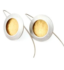 Paprika Design - CCBC Earrings - Gold Leaf Disc Large 24k