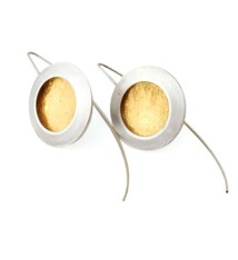 Paprika Design - CCBC Earrings - Gold Leaf Disc Large 24k