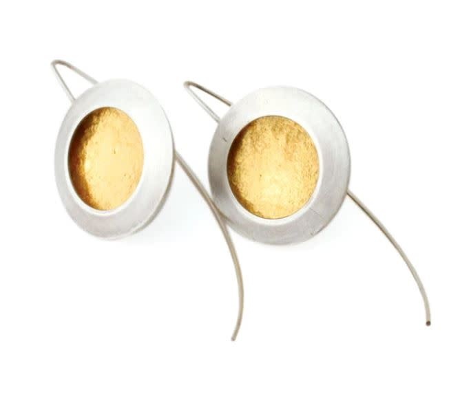Paprika Design - CCBC Earrings - Gold Leaf Disc Large 24k