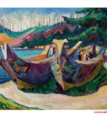 AAM Collection Poster -  Emily Carr - War Canoes