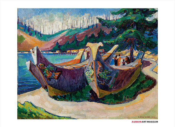 AAM Collection Poster -  Emily Carr - War Canoes