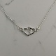 Mikel Grant Jewelry Necklace - Mother & Child Hearts Embrace - Sterling Silver