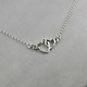 Mikel Grant Jewelry Necklace - Mother & Child Hearts Embrace - Sterling Silver
