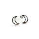 Mikel Grant Jewelry Earrings - Crescent Moon Studs S/S