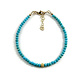 Mikel Grant Jewelry Bracelet - Adjustable Turquoise Bead, 14K Gold Fill