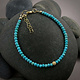 Mikel Grant Jewelry Bracelet - Adjustable Turquoise Bead, 14K Gold Fill