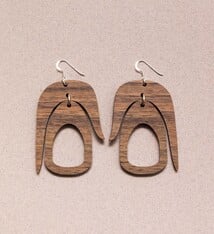 Warren Steven Scott Earrings - Salish Chandelier - Walnut