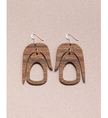 Warren Steven Scott Earrings - Salish Chandelier - Walnut