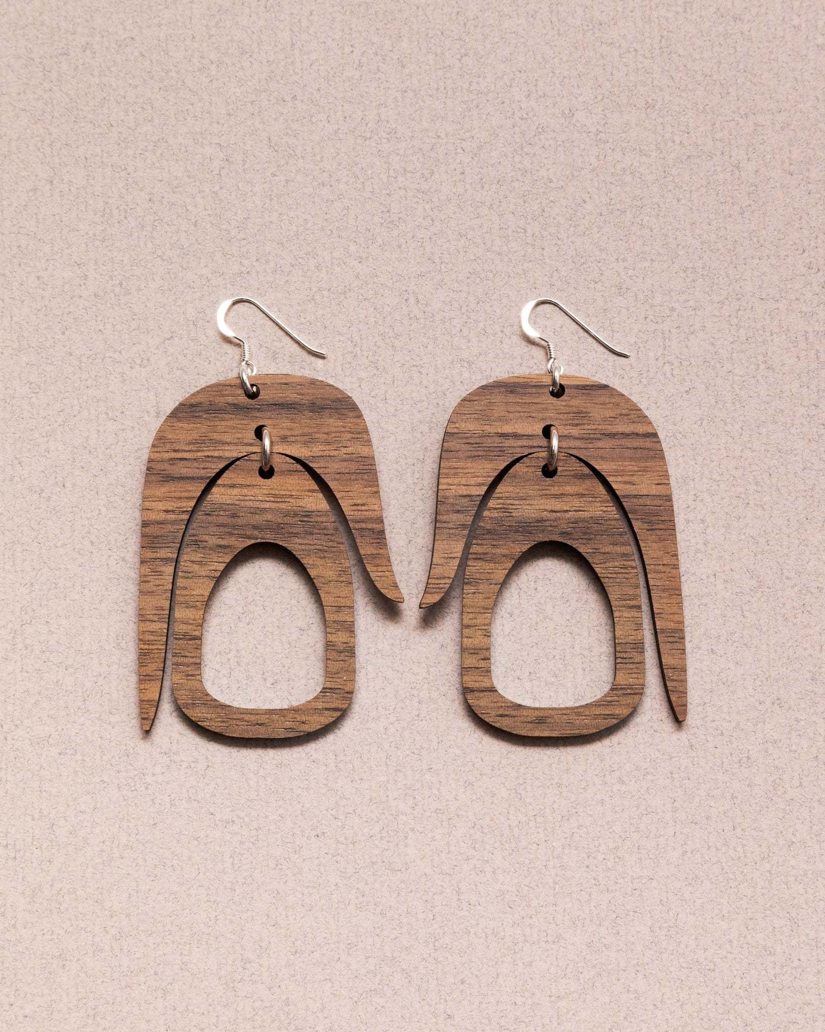 Warren Steven Scott Earrings - Salish Chandelier - Walnut
