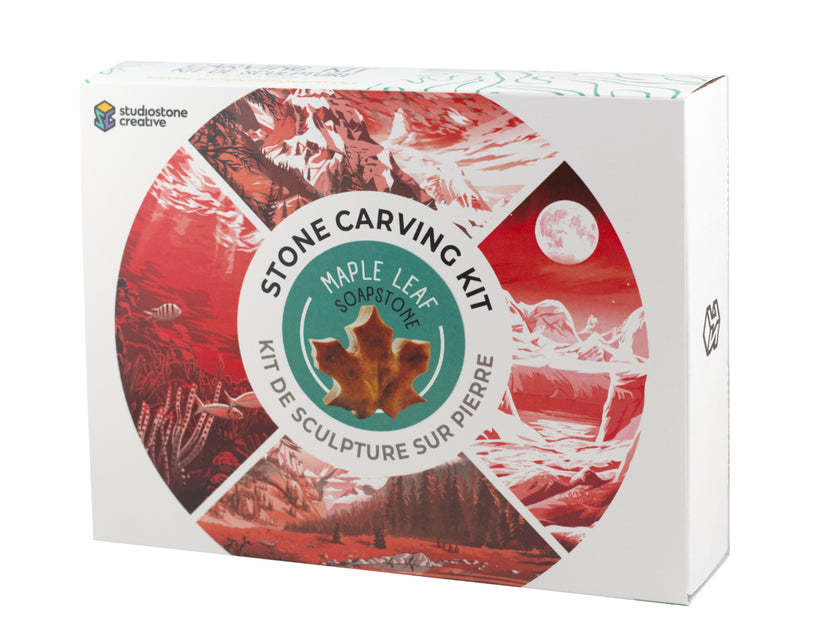 Soapstone Carving Kit - Maple Leaf