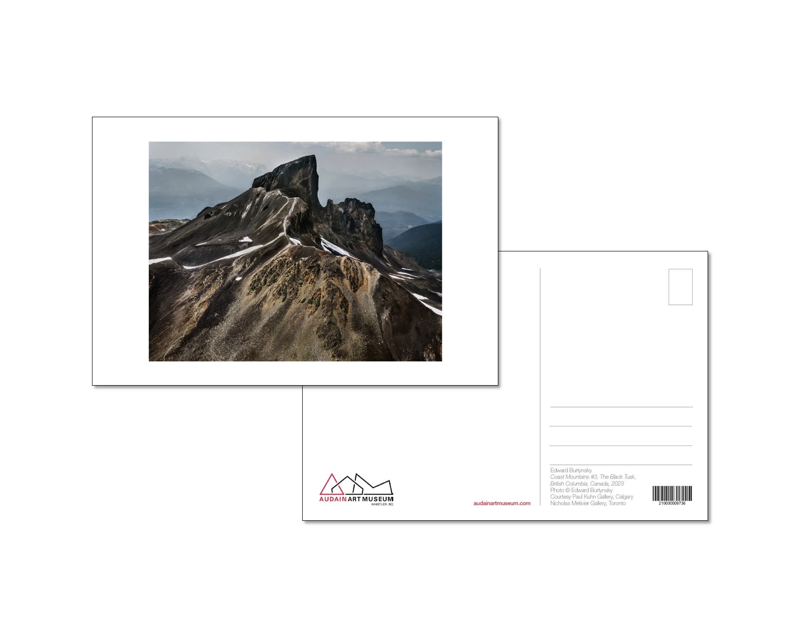 Postcard - Edward Burtynsky - Coast Mountains #3, The Black Tusk