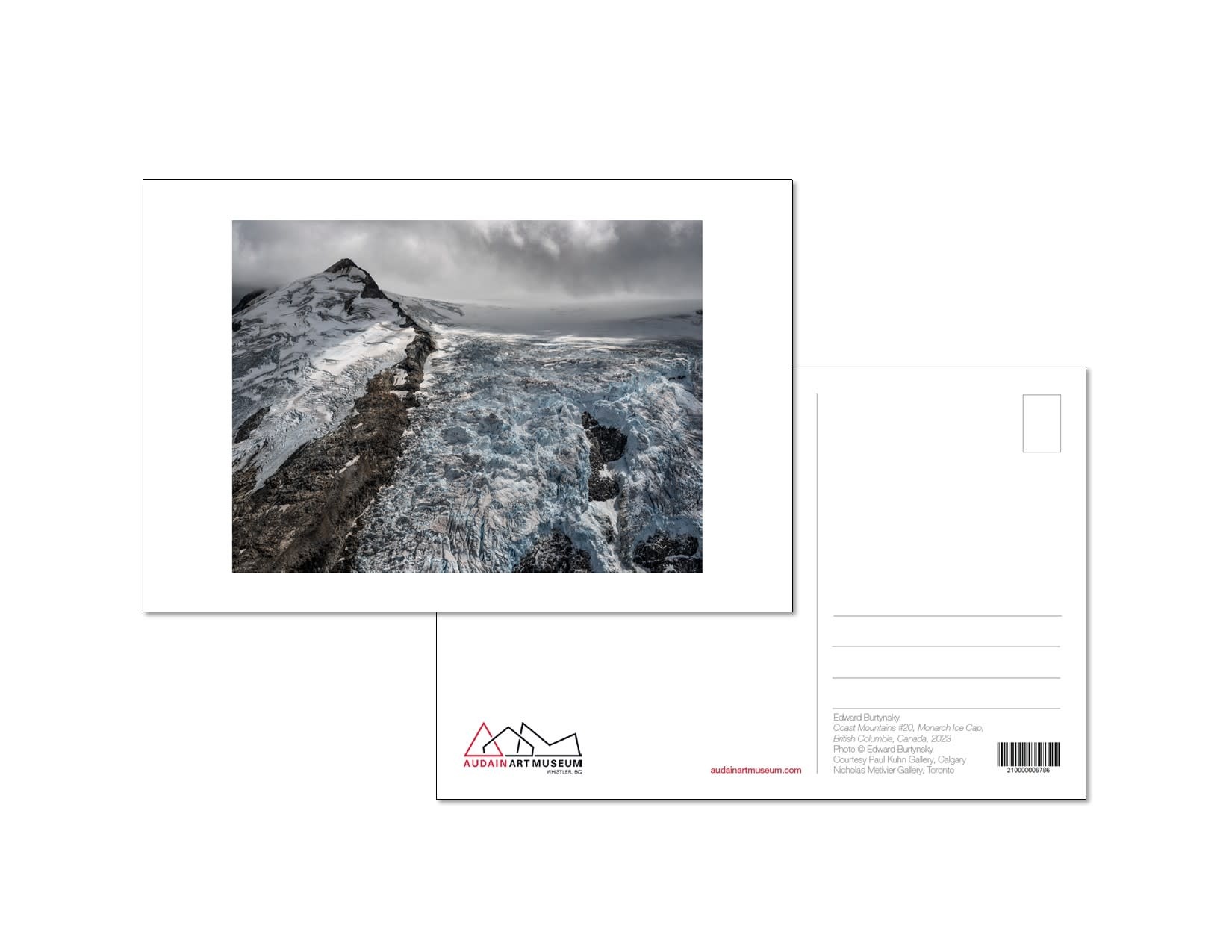 Postcard - Edward Burtynsky - Coast Mountains #20, Monarch Ice Cap