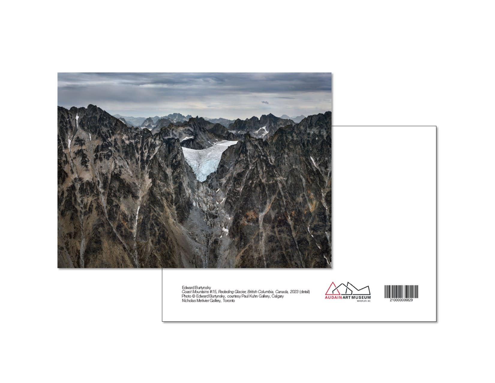 Art Card - Edward Burtynsky - Coast Mountains #15, Receding Glacier