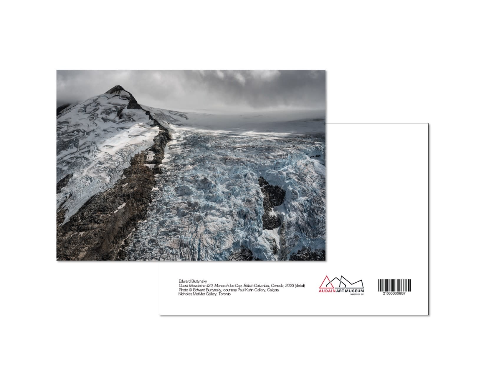 Art Card - Edward Burtynsky - Coast Mountains #20, Monarch Ice Cap