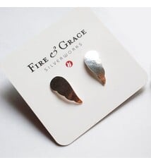 Fire & Grace Silverworks - Marian De Gier - CCBC Earrings - Angel Wing Studs