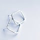Fire & Grace Silverworks - Marian De Gier - CCBC Earrings - Diamond Loop Studs