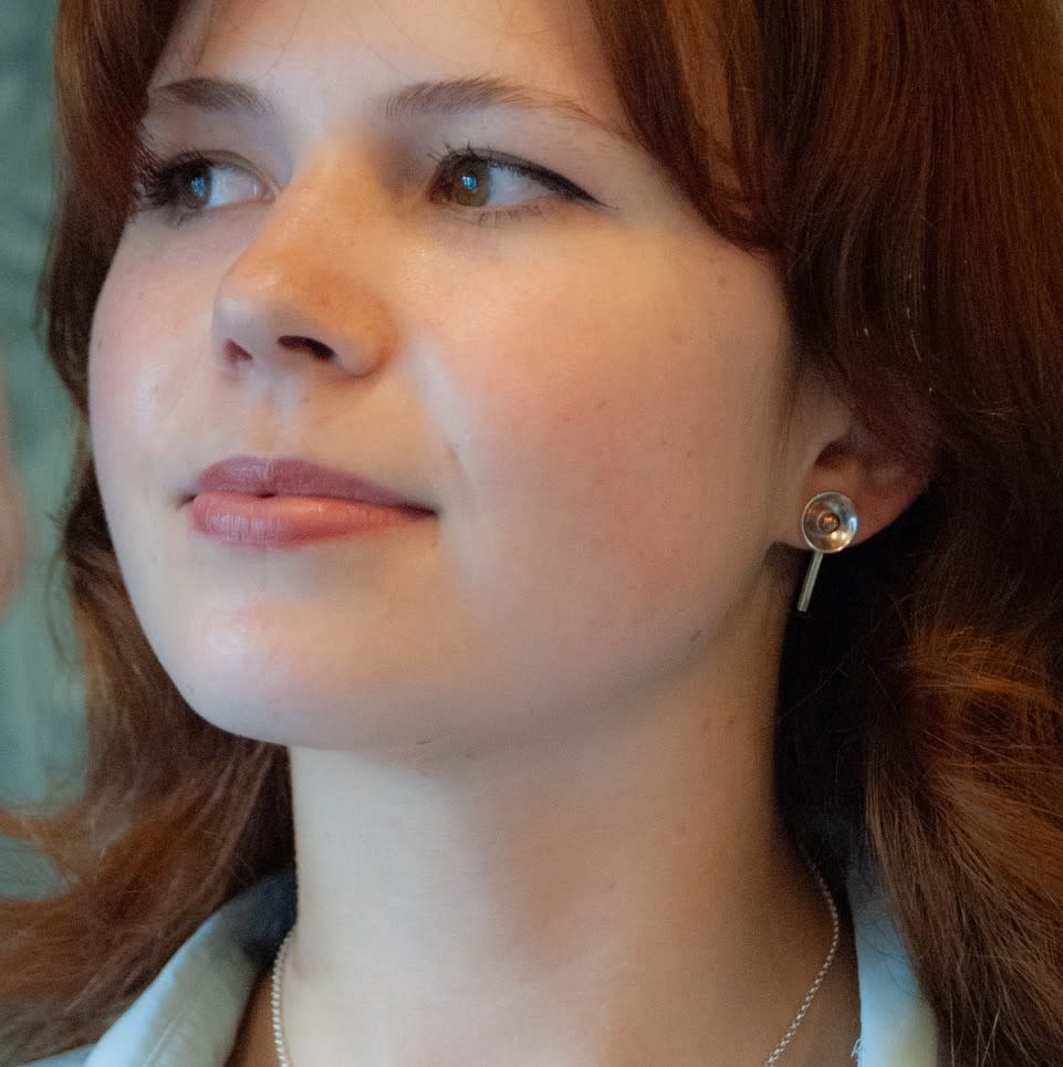 Fire & Grace Silverworks - Marian De Gier - CCBC Earrings - Pendulum Studs