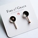 Fire & Grace Silverworks - Marian De Gier - CCBC Earrings - Pendulum Studs