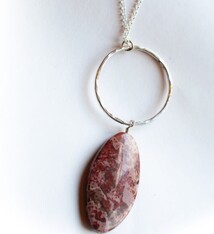 Fire & Grace Silverworks - Marian De Gier - CCBC Necklace - Jasper & Loop - Large