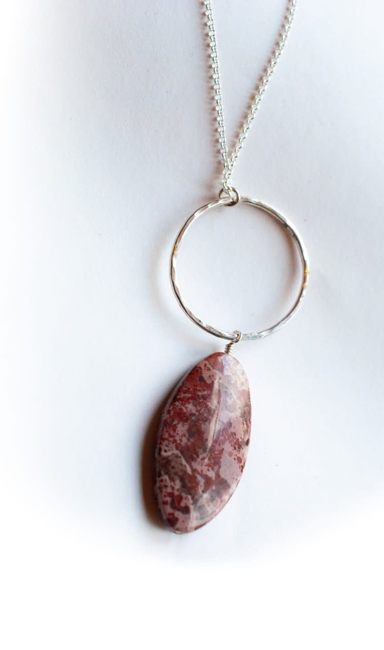 Fire & Grace Silverworks - Marian De Gier - CCBC Necklace - Jasper & Loop - Large