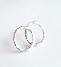 Fire & Grace Silverworks - Marian De Gier - CCBC Earrings - Loop Studs