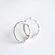Fire & Grace Silverworks - Marian De Gier - CCBC Earrings - Loop Studs
