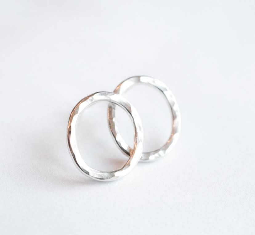 Fire & Grace Silverworks - Marian De Gier - CCBC Earrings - Loop Studs