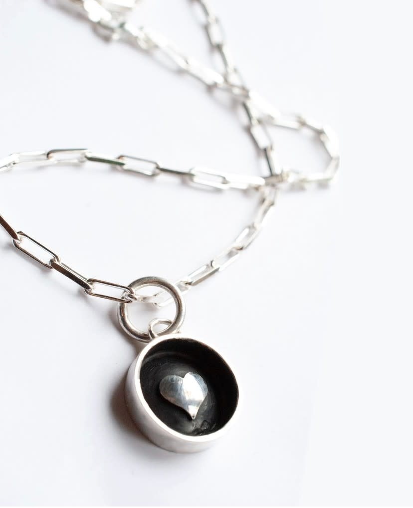 Fire & Grace Silverworks - Marian De Gier - CCBC Necklace - Heart All Weather Pendant