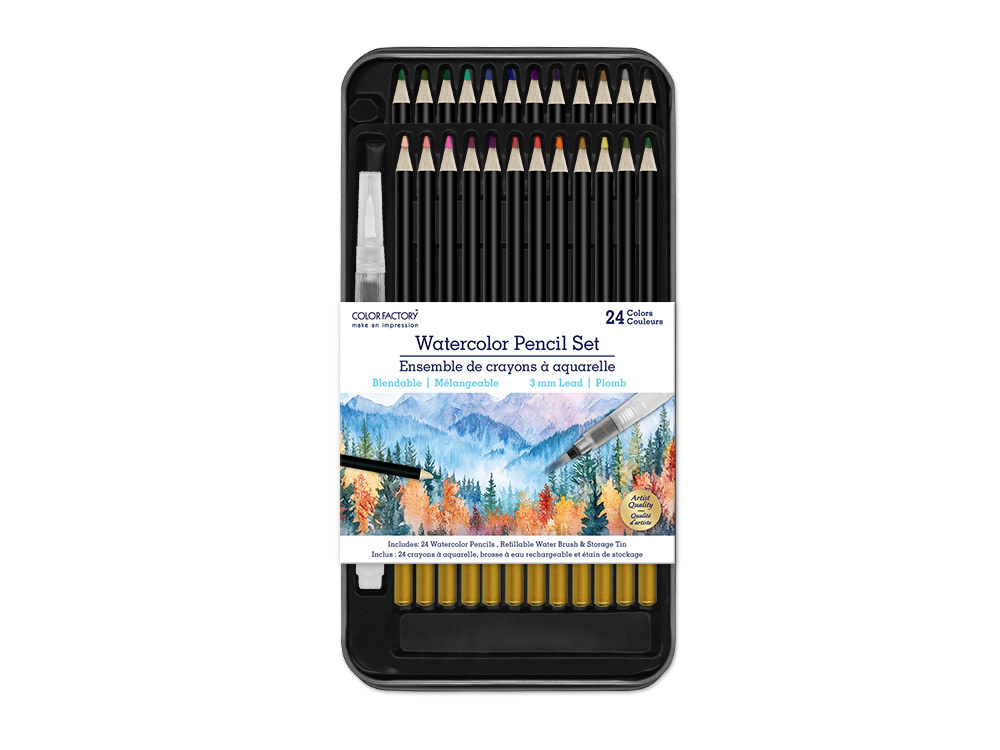 Watercolour Pencil Set - 24 Colours